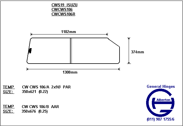 CWS19 ISUZU (CLEAR) LH - Image 2