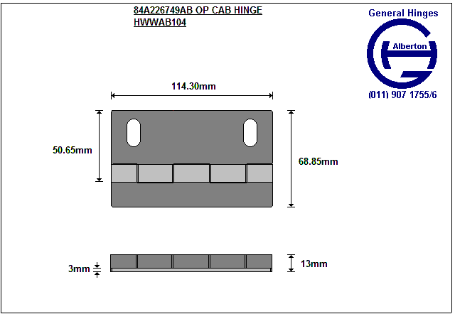 84A226749AB OP CAB HINGE - Image 2