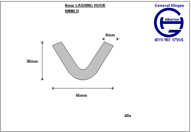 8mm LASHING HOOK - Image 2